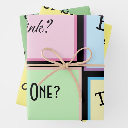 Geschlechtsoffen/Gender-Neutral Geschenkpapier Set (Beispiel)