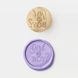 Geschlechtsoffenbarung Mädchen oder Baby-Dusche Wax Seal Stamp