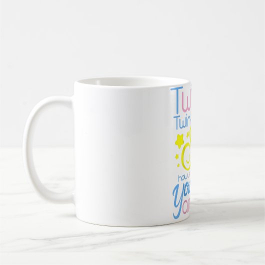 Geschlechtsoffenbarung Twinkle Kaffeetasse (Links)