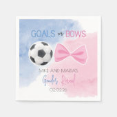 Geschlechtsoffenlegung von Zielen oder Bögen Serviette (Vorderseite)