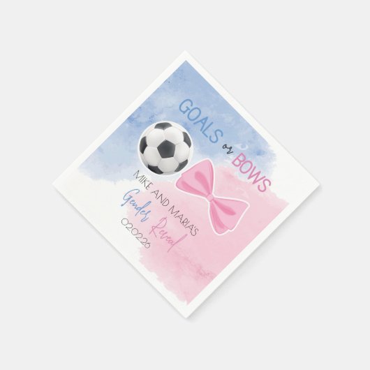 Geschlechtsoffenlegung von Zielen oder Bögen Serviette (Ecke)