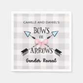Geschlechtsoffensichtliche Bögen oder Pfeile Baby- Serviette (Vorderseite)