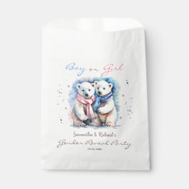 Geschlechtsoffensichtlicher Junge oder Mädchen Bab Geschenktütchen