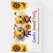 Geschlechtsoffensichtliches Party Er oder sie Baby Banner (Vertikal)