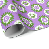 Geschlechtsqueere Stolzfarben / violette Blume Geschenkpapier (Rolleneckpunkt)