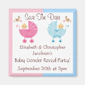 Geschlechtsspezifische Aufdeckung von Save the Dat Magnet (Vorne)