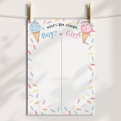 Geschlechtsspezifische Eiscreme Poster