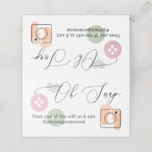 Geschlechtsspezifische Foto-Freigabe gedeckte Tisc Platzkarte (Außenseite Aufgefaltet)