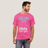 Geschlechtsspezifische Gewehre oder Glitzer Papa M T-Shirt (Vorne ganz)