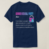 Geschlechtsspezifische Hinweise Party Geschlechtsv T-Shirt (Design vorne)