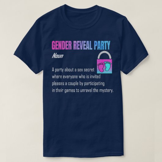 Geschlechtsspezifische Hinweise Party Geschlechtsv T-Shirt (Design vorne)