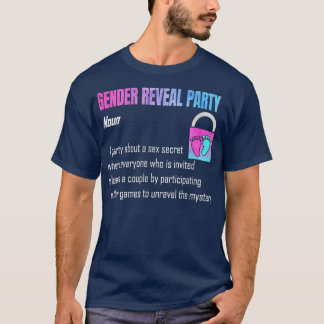 Geschlechtsspezifische Hinweise Party Geschlechtsv T-Shirt