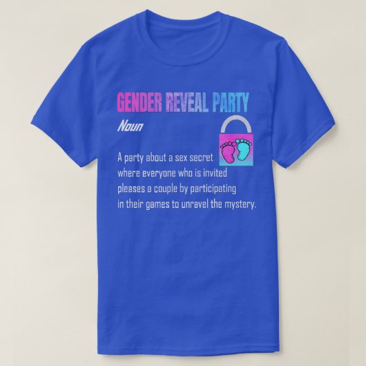 Geschlechtsspezifische Hinweise Party Geschlechtsv T-Shirt (Design vorne)