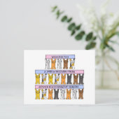 Geschlechtsspezifische Neuzuweisung Schnellere Erh Postkarte (Stehend Vorderseite)