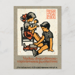 Geschlechtsspezifische Spielzeit, Litauen unter de Postkarte