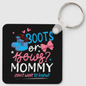 Geschlechtsspezifische Stiefel Bows Mommy kann nic Schlüsselanhänger (Rückseite)