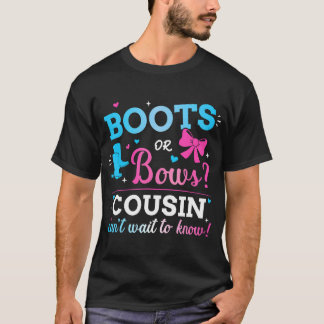 Geschlechtsspezifische Stiefel oder Bogen Cousin M T-Shirt