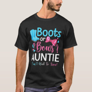 Geschlechtsspezifische Stiefel oder Bogen, die zur T-Shirt