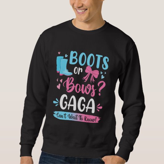 Geschlechtsspezifische Stiefel oder Bogen Gaga Mat Sweatshirt (Vorderseite)