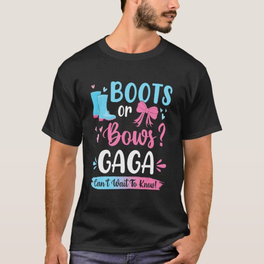 Geschlechtsspezifische Stiefel oder Bogen Gaga Mat T-Shirt (Vorderseite)