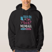 Geschlechtsspezifische Stiefel oder Bogen Momma Ma Hoodie (Vorderseite)