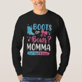 Geschlechtsspezifische Stiefel oder Bogen Momma Ma T-Shirt (Vorderseite)