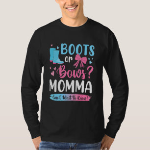 Geschlechtsspezifische Stiefel oder Bogen Momma Ma T-Shirt