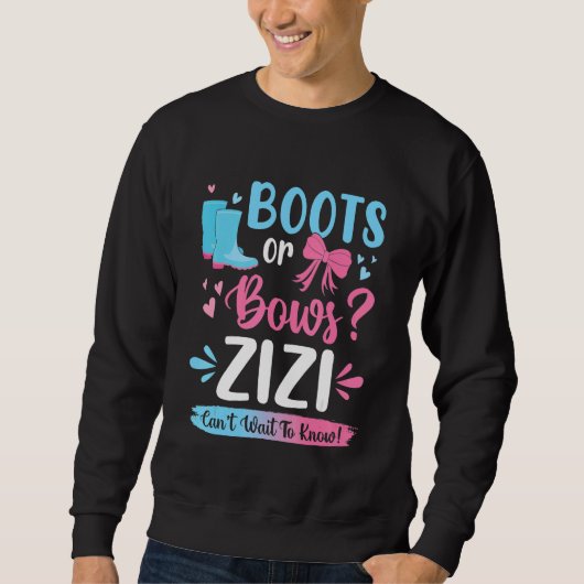 Geschlechtsspezifische Stiefel oder Bogen Zizi Mat Sweatshirt (Vorderseite)