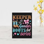 Geschlechtsspezifische Stiefel oder Bows: Karte (Gelbe Blume)