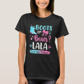 Geschlechtsspezifische Stiefel oder Bows Lala Matc T-Shirt (Vorderseite)