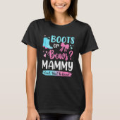 Geschlechtsspezifische Stiefel oder Bows Mammy Mat T-Shirt (Vorderseite)