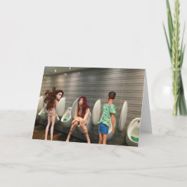 Geschlechtsspezifische Toilette gemischt. Karte