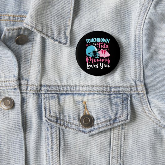 Geschlechtsspezifische Touchdown-Lieben oder Tutu- Button (Beispiel)