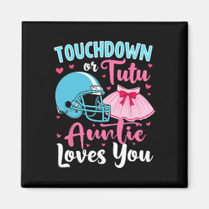 Geschlechtsspezifische Touchdown- oder Tutu-Lieben Magnet