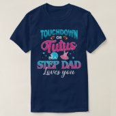 Geschlechtsspezifische Touchdown- oder Tutus-Step- T-Shirt (Design vorne)
