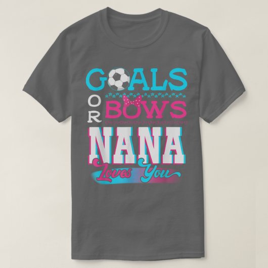 Geschlechtsspezifische Ziele oder Bögen bei einer  T-Shirt (Design vorne)