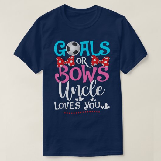 Geschlechtsspezifische Ziele oder Bögen bei Lieben T-Shirt (Design vorne)