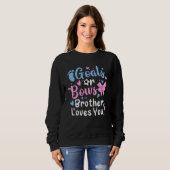Geschlechtsspezifische Ziele oder Bögen Brüderlich Sweatshirt (Vorne ganz)