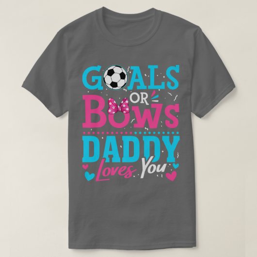 Geschlechtsspezifische Ziele oder Bögen Daddy Lieb T-Shirt (Design vorne)