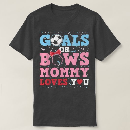Geschlechtsspezifische Ziele oder Bögen Mami Liebe T-Shirt (Design vorne)