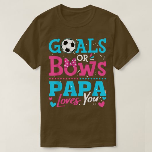 Geschlechtsspezifische Ziele oder Bögen Papa-Liebe T-Shirt (Design vorne)