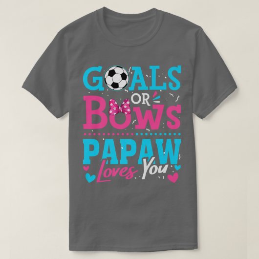 Geschlechtsspezifische Ziele oder Bögen Papaw-Lieb T-Shirt (Design vorne)