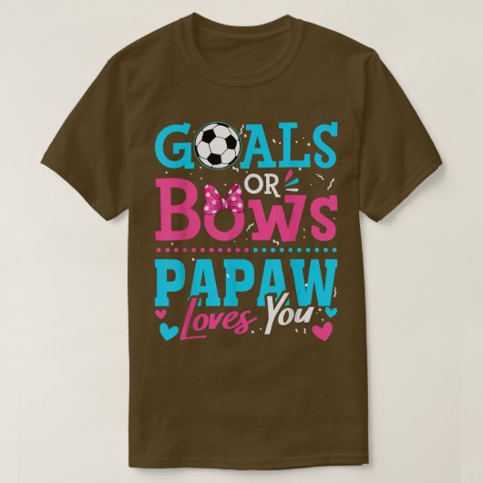 Geschlechtsspezifische Ziele oder Bögen Papaw-Lieb T-Shirt (Design vorne)