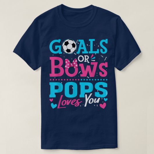 Geschlechtsspezifische Ziele oder Bögen Pop Lieben T-Shirt (Design vorne)