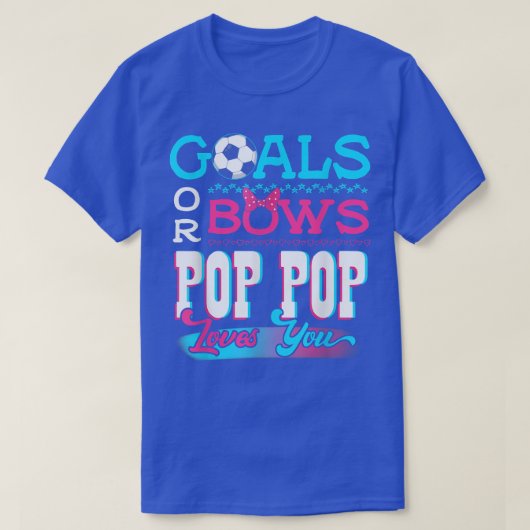 Geschlechtsspezifische Ziele oder Bögen Pop Pop Li T-Shirt (Design vorne)