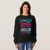 Geschlechtsspezifische Ziele oder Bögen Single Mam Sweatshirt (Vorne ganz)