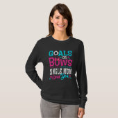 Geschlechtsspezifische Ziele oder Bögen Single Mam T-Shirt (Vorne ganz)