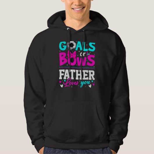 Geschlechtsspezifische Ziele oder Bögen Vater Lieb Hoodie (Vorderseite)