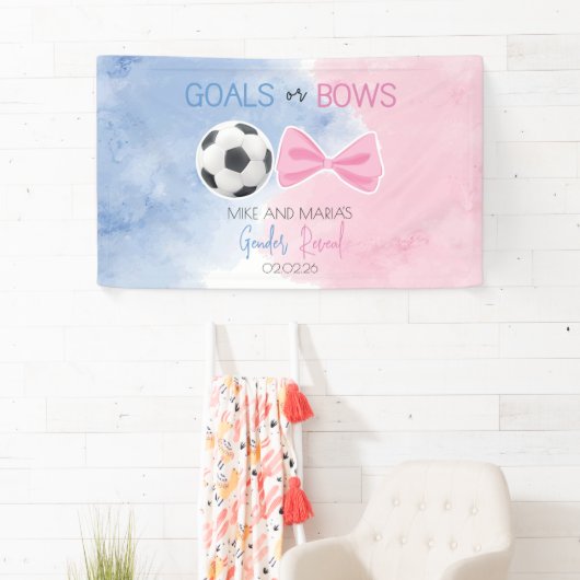 Geschlechtsspezifische Ziele oder Bögen zeigen Par Banner (Insitu)