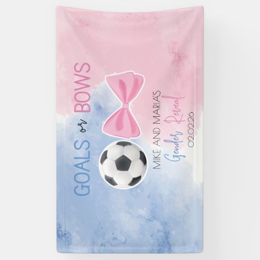 Geschlechtsspezifische Ziele oder Bögen zeigen Par Banner (Vertikal)